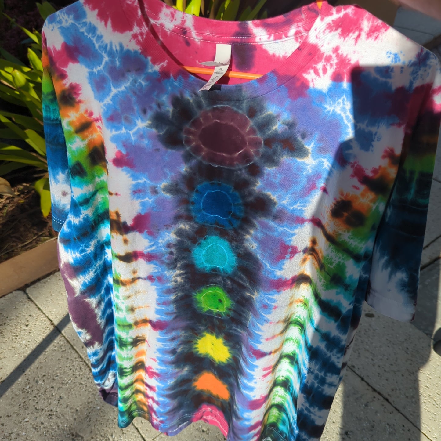 Hand Dyed Art Size 2XL "chakras"