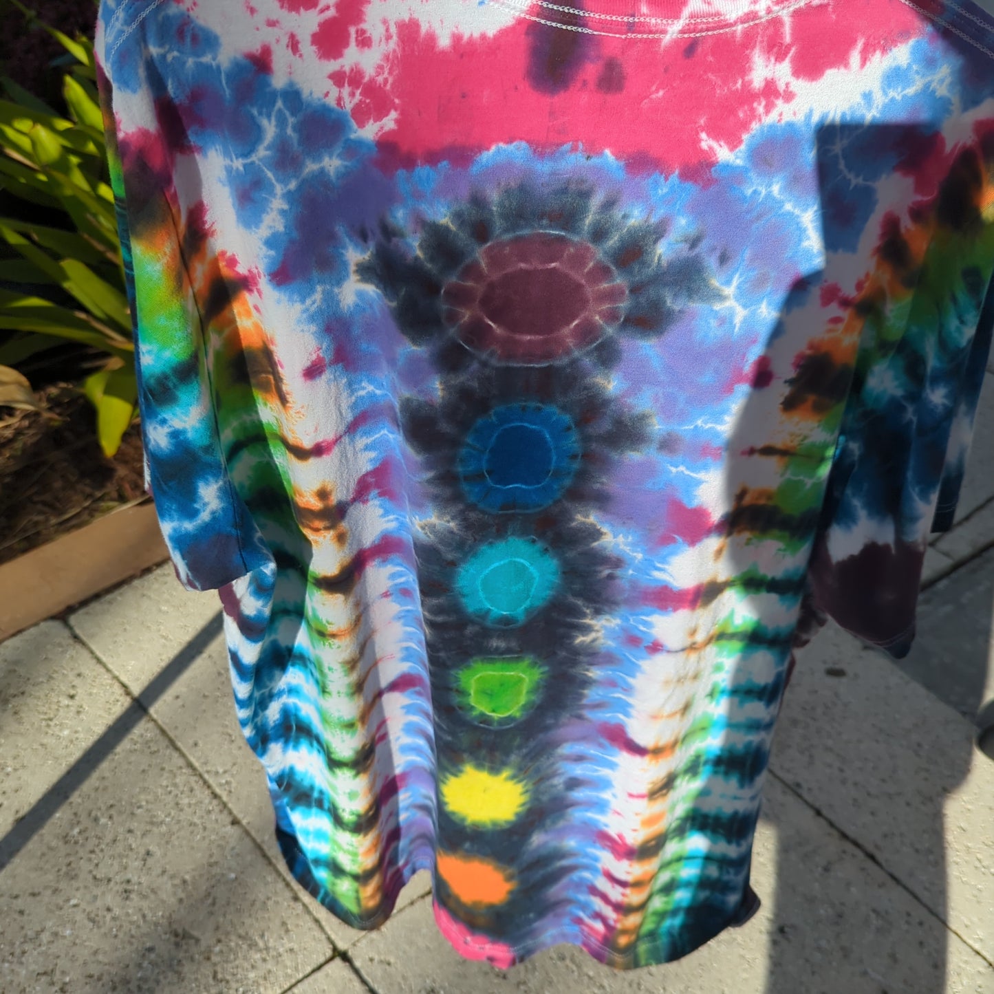 Hand Dyed Art Size 2XL "chakras"