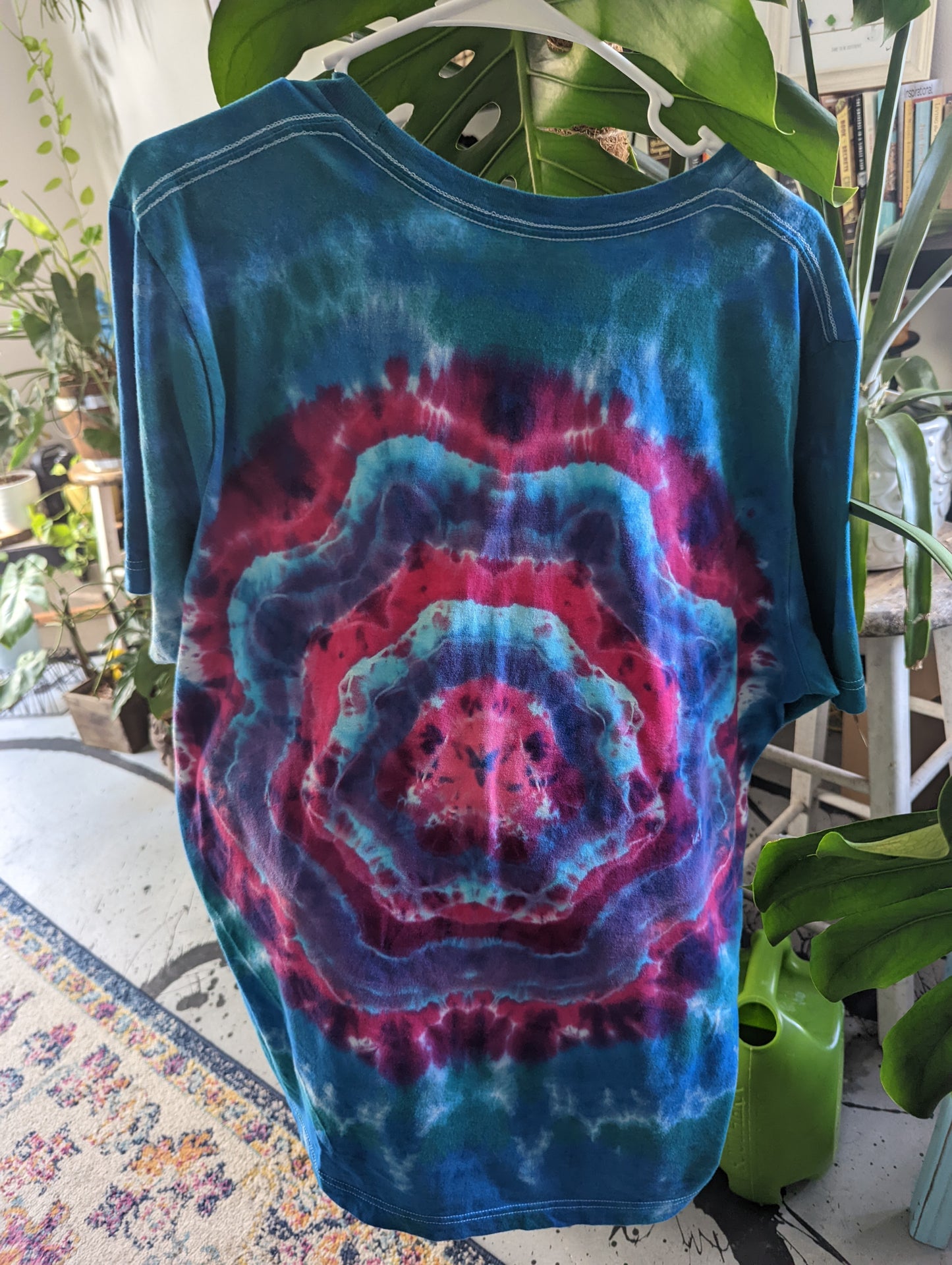 Hand Dyed Art Size Unisex Large "Pocket Mandala"