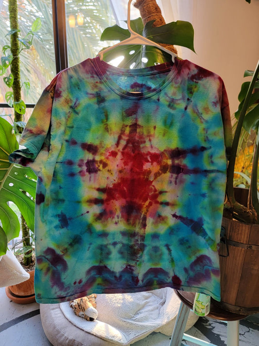 Hand Tie dyed art Size Medium "Love Hurts"