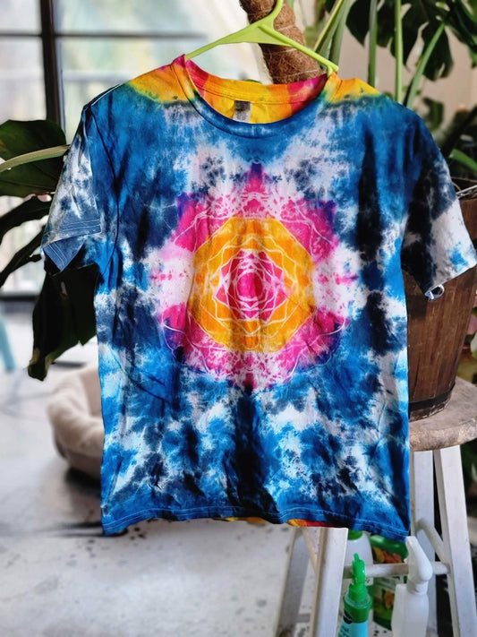 Hand Dyed Art Kids medium- mandala