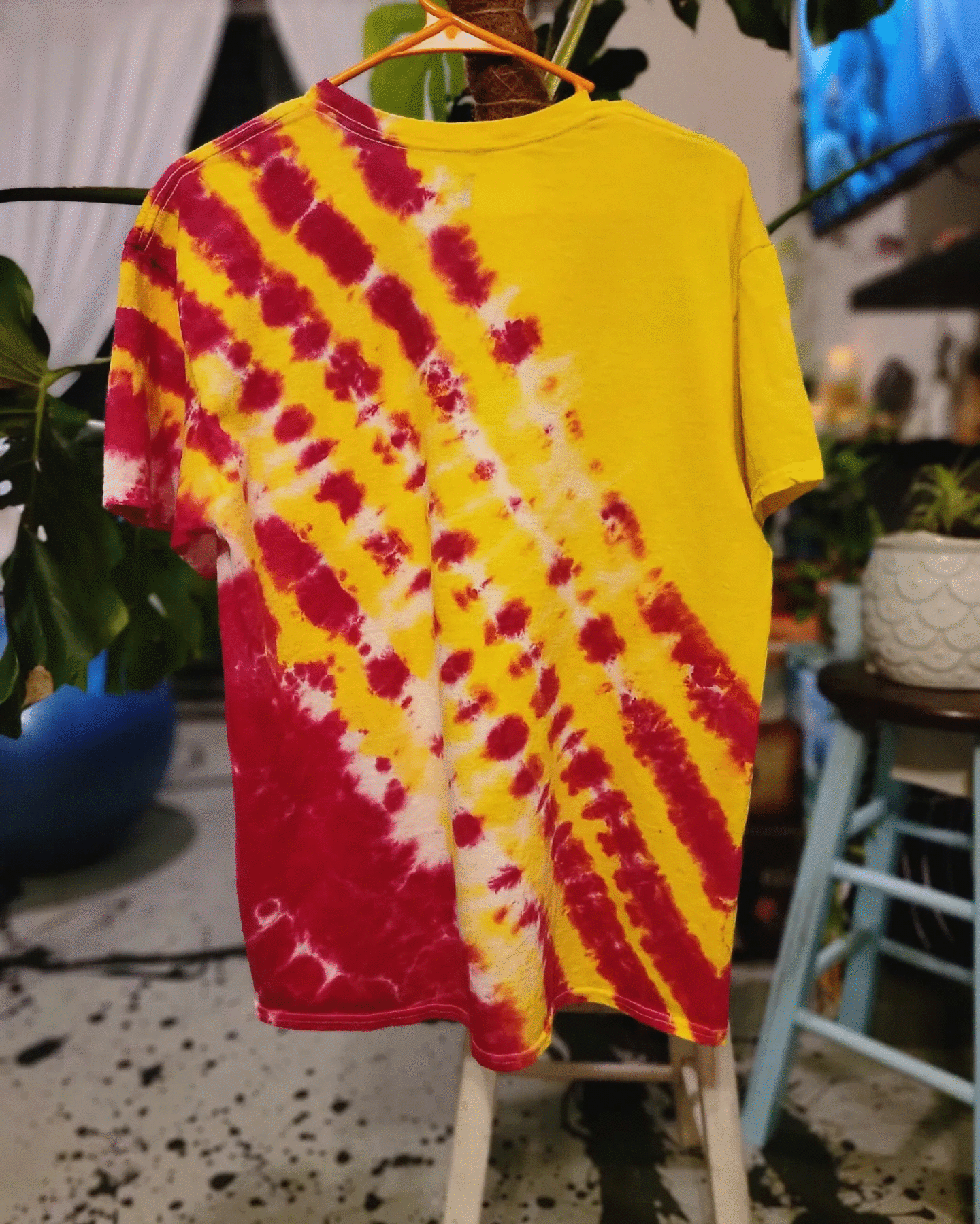 Hand Dyed Art Size Large "Sir Elton"