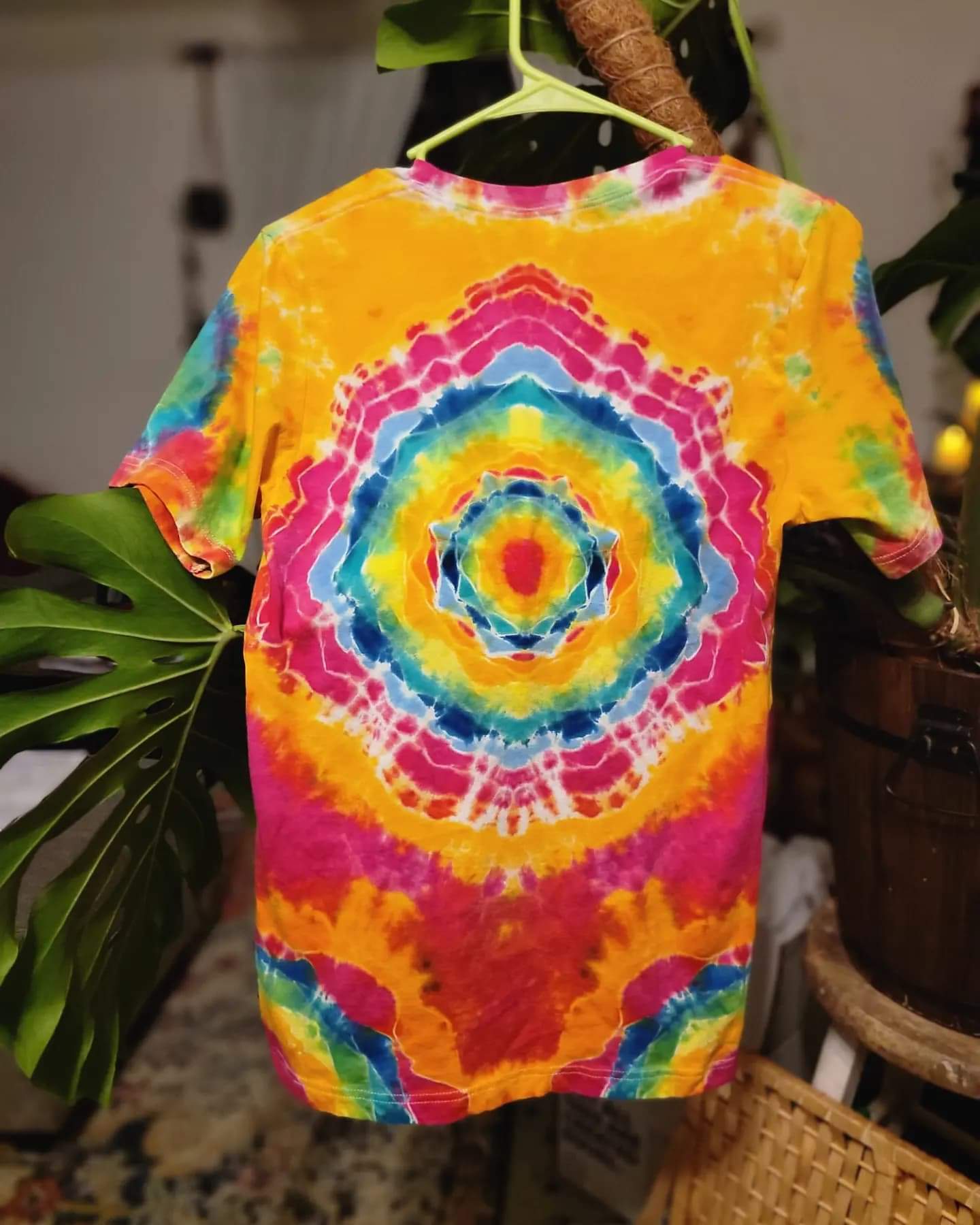 Hand Dyed Art unisex Small pocket mandala