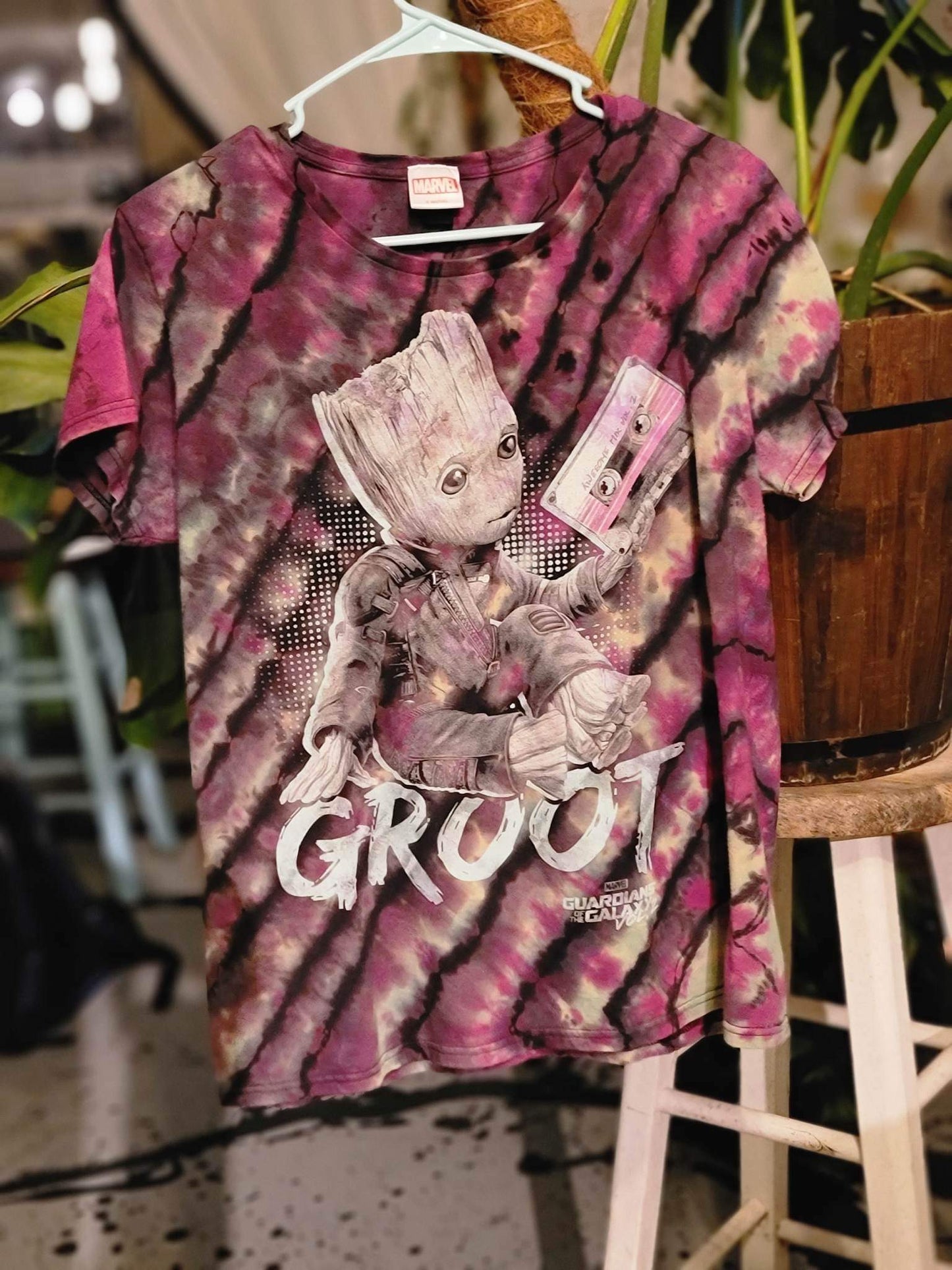 Hand Dyed Art Size  Women's Large Reverse Dye Groot